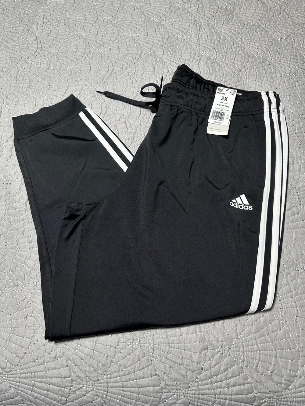 Adidas Women’s Plus Size Black Track Joggers, NWT’s, Size 2X